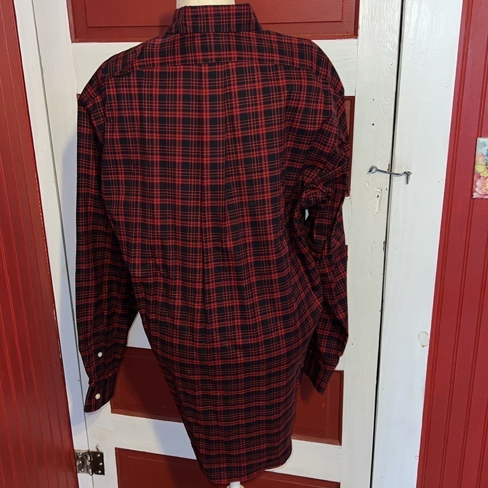 Men’s Ralph Lauren Blake 2-Ply Cotton Long Sleeve Button Plaid Shirt M - Picture 4 of 5